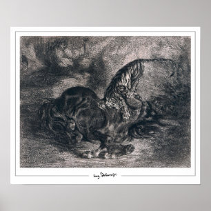 Eugène Delacroix Zedign cartel de arte #490