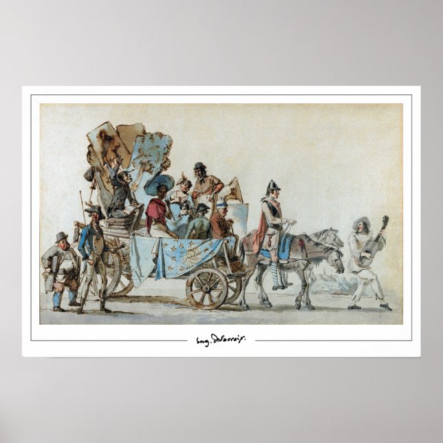 Eugène Delacroix Zedign cartel de arte #644 (Frente)
