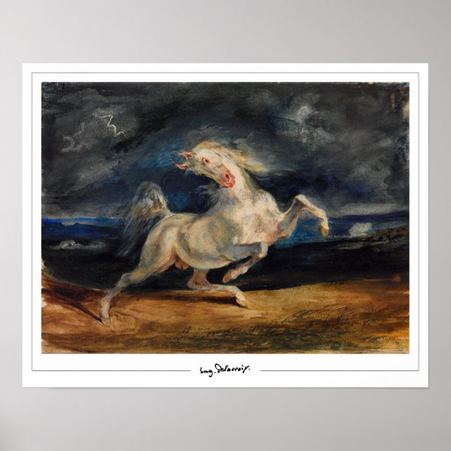 Eugène Delacroix Zedign Poster de Arte #175 (Frente)