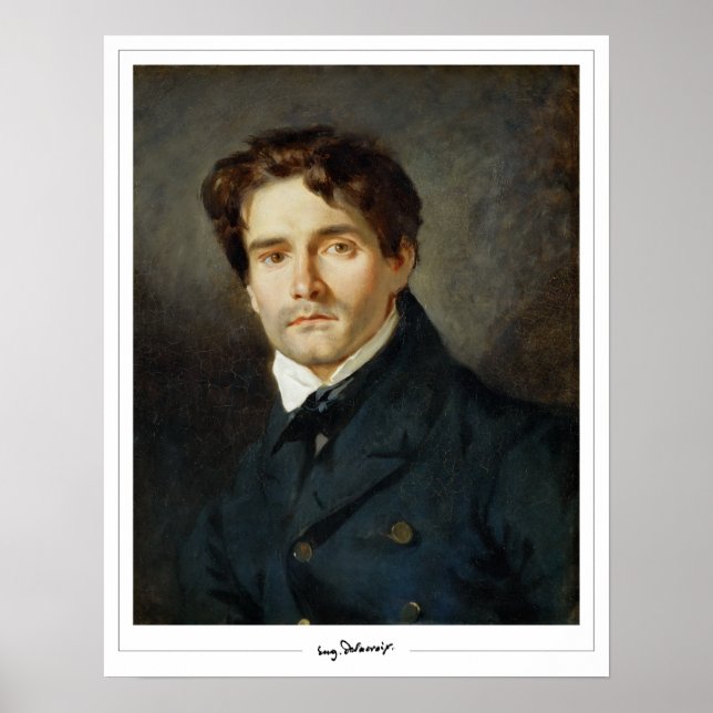 Eugène Delacroix Zedign Poster de Arte #200 (Frente)