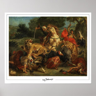 Eugène Delacroix Zedign Poster de Arte #28