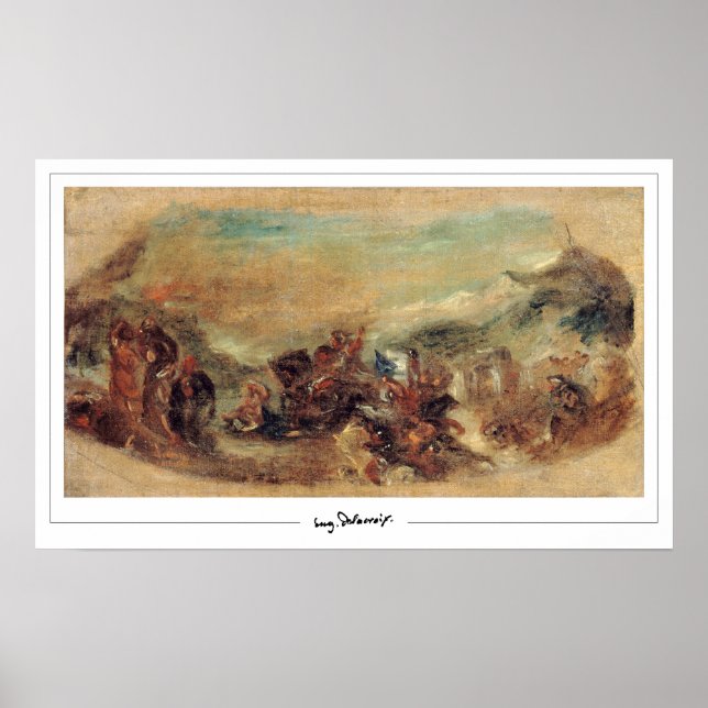 Eugène Delacroix Zedign Poster de Arte #517 (Frente)