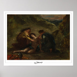 Eugène Delacroix Zedign Poster de Arte #589