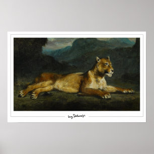 Eugène Delacroix Zedign Poster de Arte #603