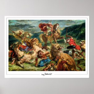 Eugène Delacroix Zedign Poster de Arte #622