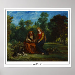 Eugène Delacroix Zedign Poster de Arte #627