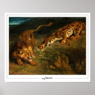 Eugène Delacroix Zedign Poster de Arte #637