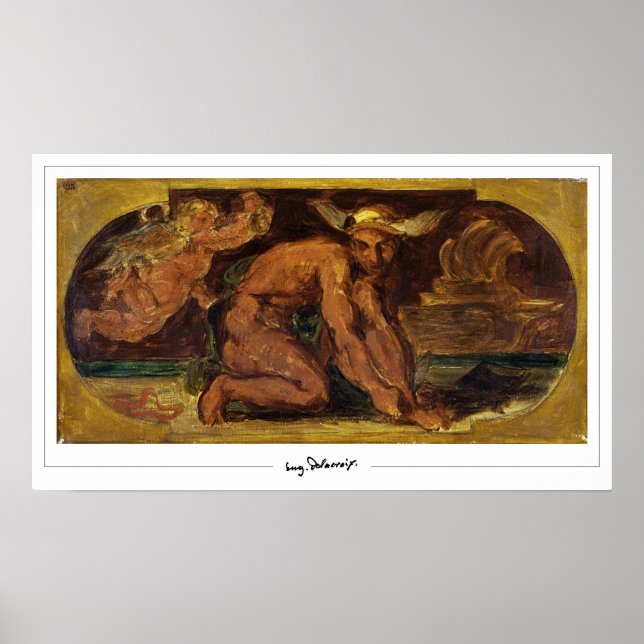 Eugène Delacroix Zedign Poster de Arte #720 (Frente)
