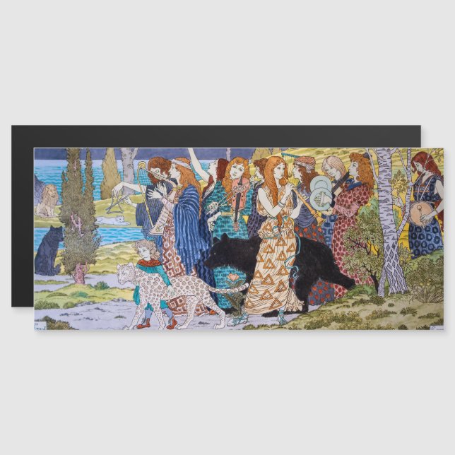 Eugene Grasset - Panel Decorativo Armonía (Anverso/Reverso)