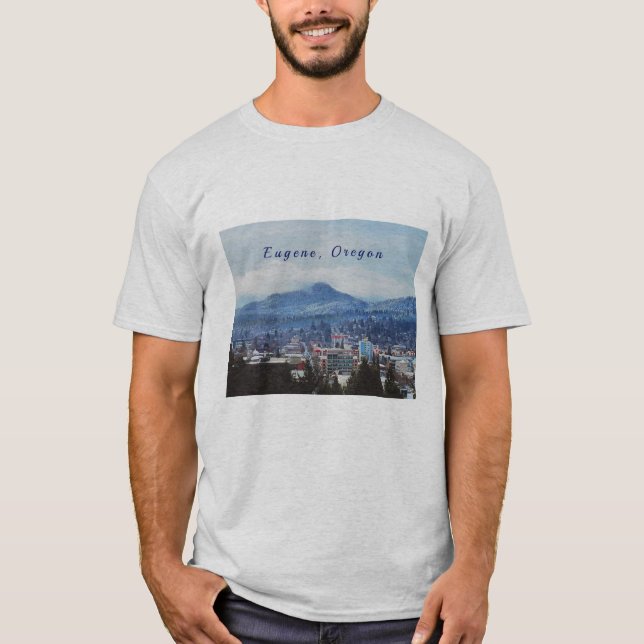 "Eugene, Oregon" camiseta masculina (Anverso)