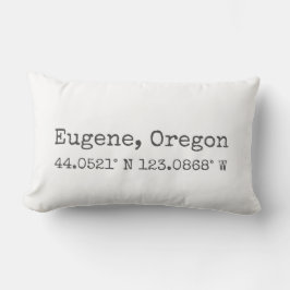 Eugene, Oregon coordina almohada lumbar