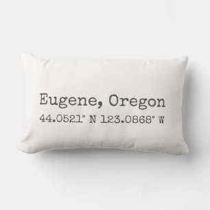 Eugene, Oregon coordina almohada lumbar