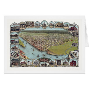 Eureka, mapa panorámico de CA - 1902