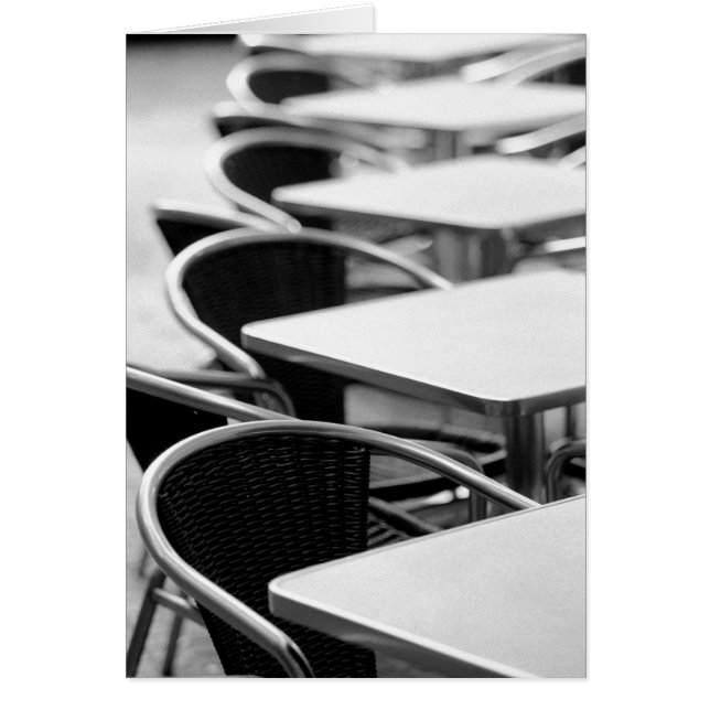 Europa, España, Mallorca. Mesas de café, Palma (Frente)