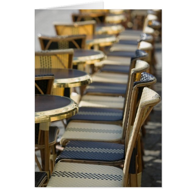 Europa, Francia, París, Beaubourg: Mesas de café / (Frente)