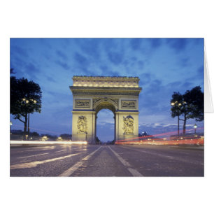 Europa, Francia, París. El Arco del Triunfo visto