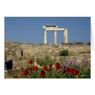 Europa, Grecia, Cícladas, Delos. Ruinas de columna