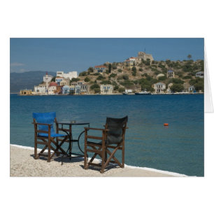Europa, Grecia, Kastellorizo: sillas al borde