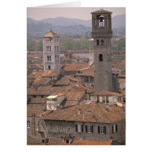 Europa, Italia, Toscana, Lucca, Panorama de la ciu