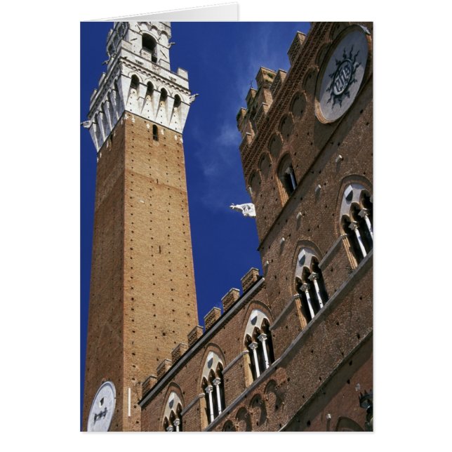 Europa, Italia, Toscana, Siena. Torre del Sur (Frente)