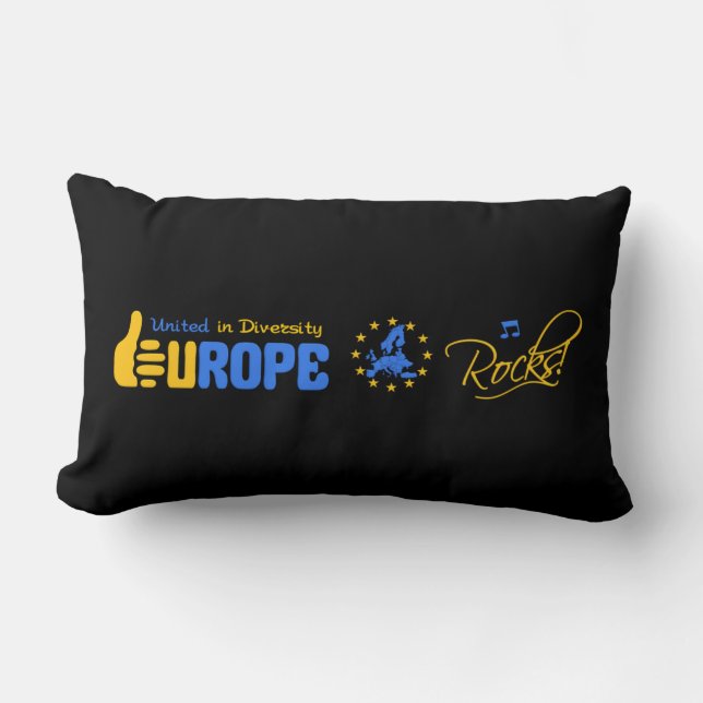 EUROPA ROCAS personalizado lanzar almohada (Anverso)
