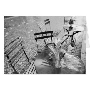 Europa, Suiza, Lucerna. Mesa de café al aire libre