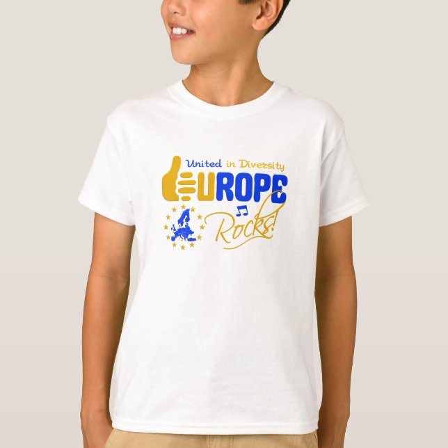 Europe Rocks! camisa - elegir estilo (Anverso)