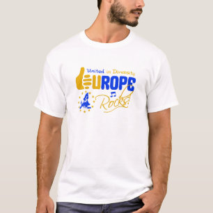 Europe Rocks! camisa - elegir estilo y color