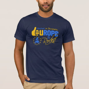 Europe Rocks! camisa - elegir estilo y color