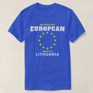 Europeo del 100 por ciento hecho en la camiseta de
