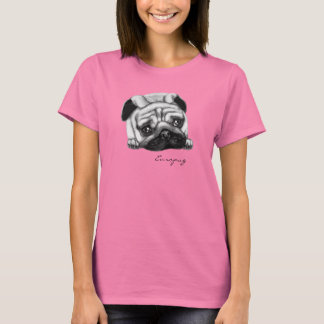 Europug La Triste Cara Las Damas Ringer Camiseta