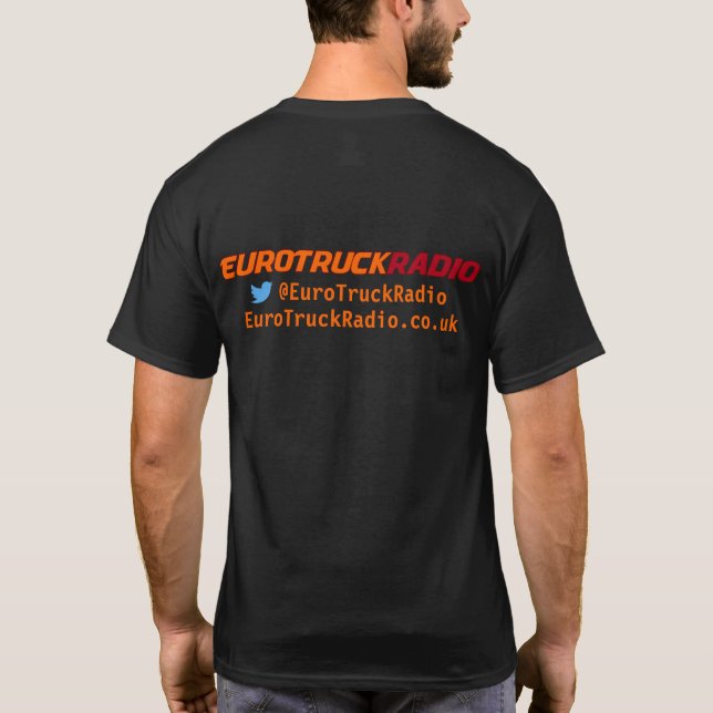EuroTruckRadio - camiseta para hombre (Reverso)