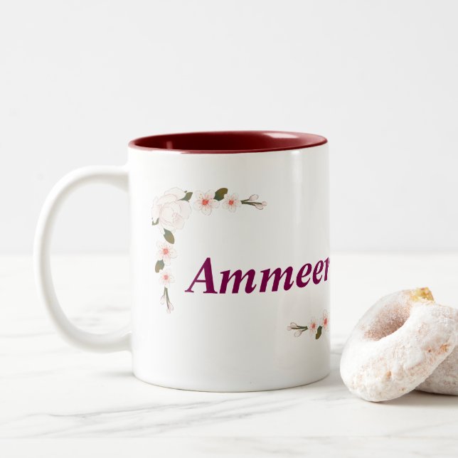 Eva se llama Mug - Copa de café Personalizado con  (Con donut)