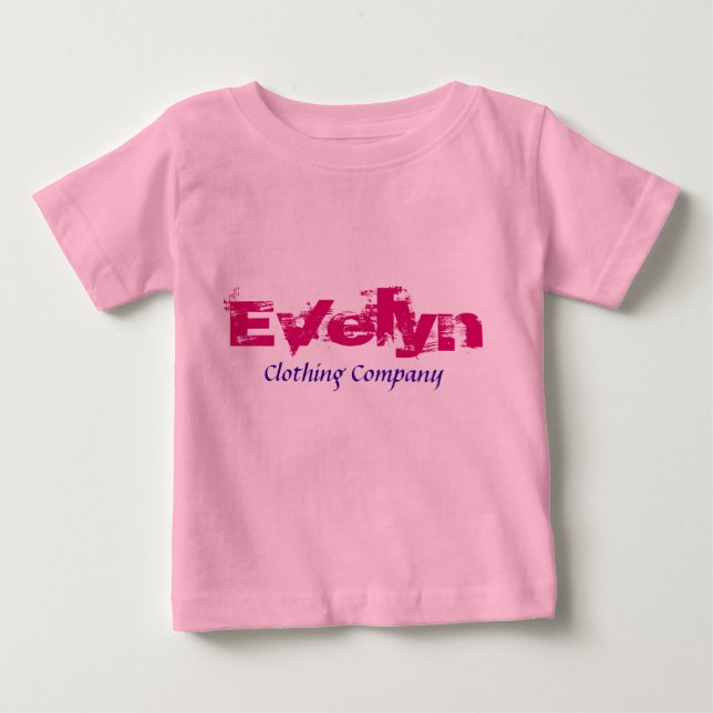 Evelyn Name Clothing Company Baby Camisetas (Anverso)