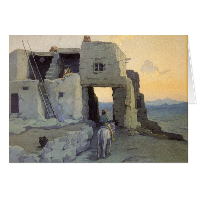 Evening, Pueblo of Walpi by Marion Kavagh Wachtel (Anverso (Horizontal))
