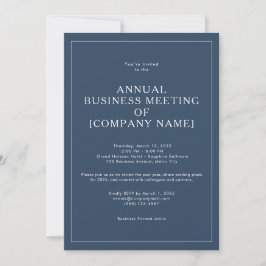 Evento Anual de Invitación a Reunión Empresarial