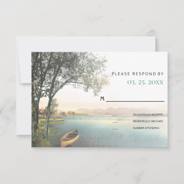 Evento de Boda RSVP a orillas del lago ruso (Anverso)