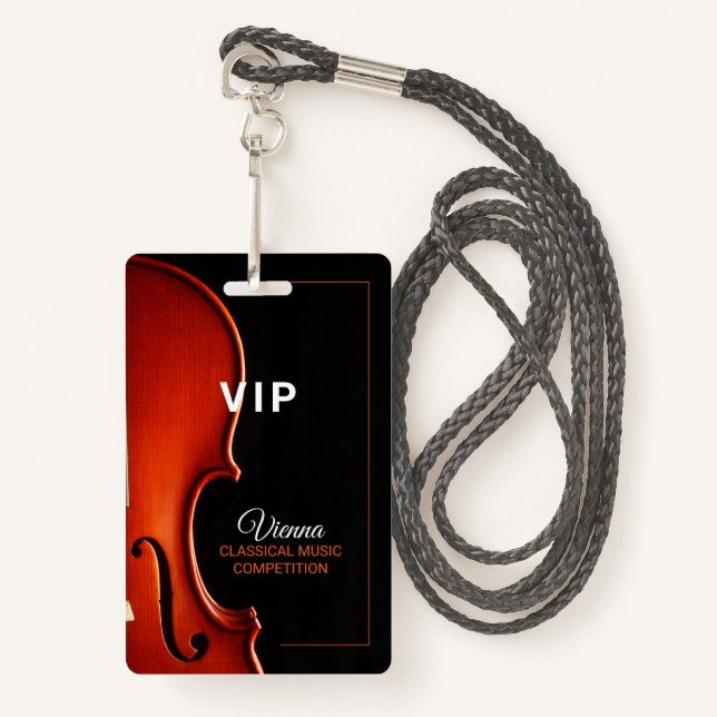 Evento de competición de música clásica Tarjeta de (Anverso son cordón)