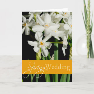 Evento De Primavera De Flores Blancas E Invitación