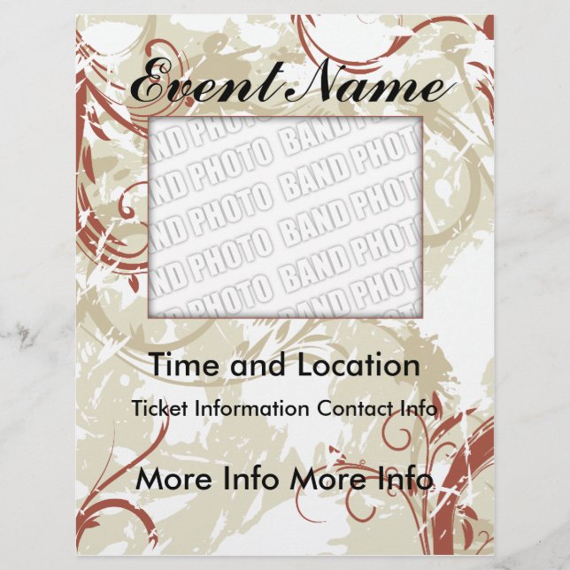 Evento Floral Grunge Flyer (Frente)