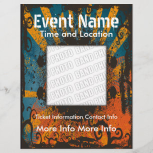Evento musical Grunge Flyer