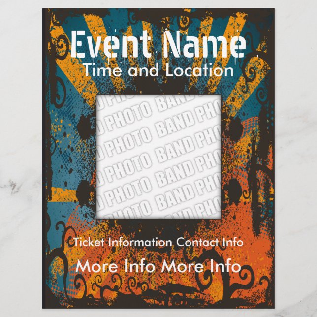 Evento musical Grunge Flyer (Frente)