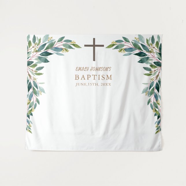 Evento Religioso, Tapiz de Póster de Bautizo de Ve (Anverso (horizontal))