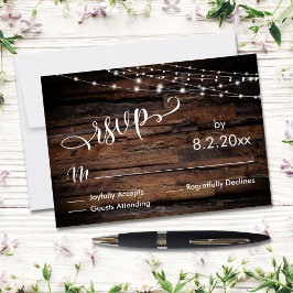Evento RSVP horizontal Rústico de cadenas de mader