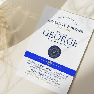 Evento temático policial   Invitación a monograma 