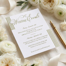 Eventos de Boda Elegantes y Chic con Rayas Verdes