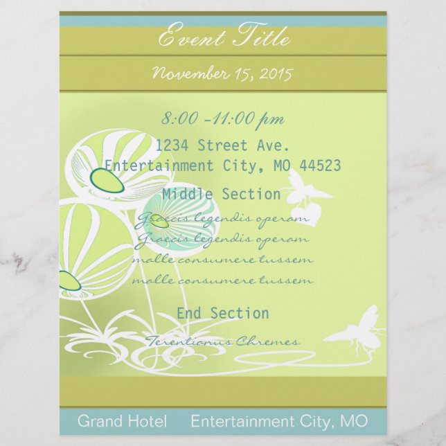 Eventos de Flores y Abejas en el Jardín de Volante (Frente)