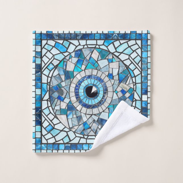 Evil Eye Amulet Mosaic Art (Toallita)