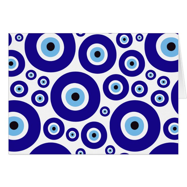 Evil Eye Pattern, Greek Eye, Turkish Eye, Nazar (Anverso (Horizontal))