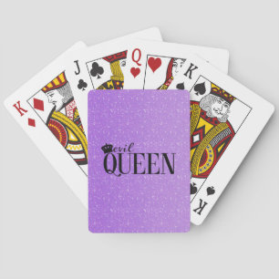 EVIL QUEEN Crown Purple Purpurina Glam cartas de j